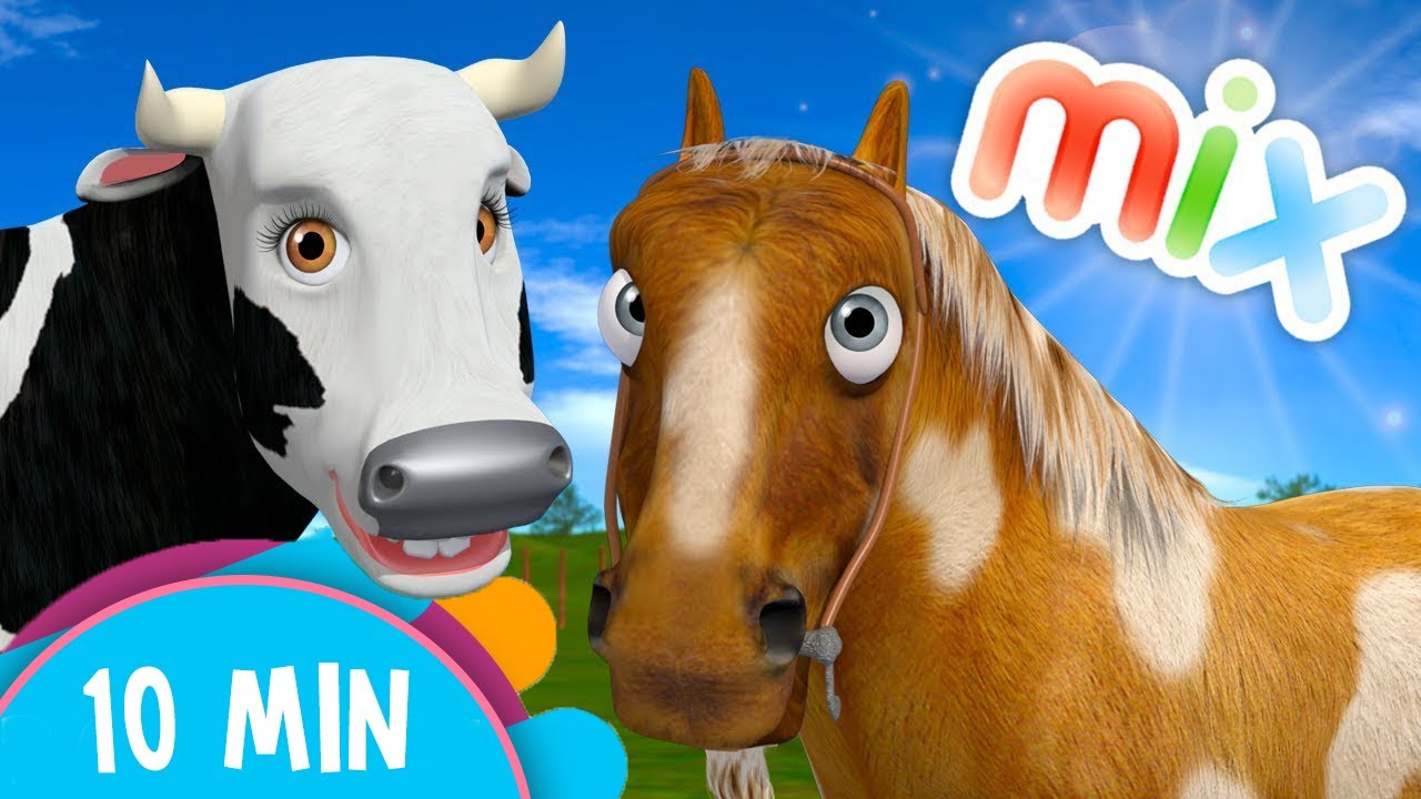 Cow's and Horses Songs Mix - Kids Songs & Nursery Rhymes - YouTube