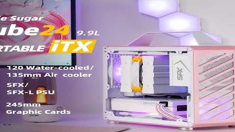 Mechanic Master C24 Sugar Cube Air&TypeC Version Portable Mini Desktop Chassis ITX Computer Case Wit