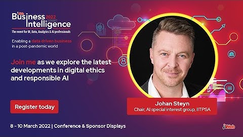 Johan Steyn: "The latest developments in digital ethics and responsible AI"