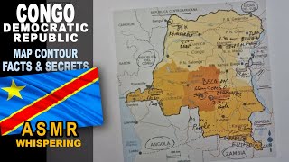 ASMR: Map of DEMOCRATIC REPUBLIC OF CONGO tracing with facts [ASMR maps and facts] screenshot 2