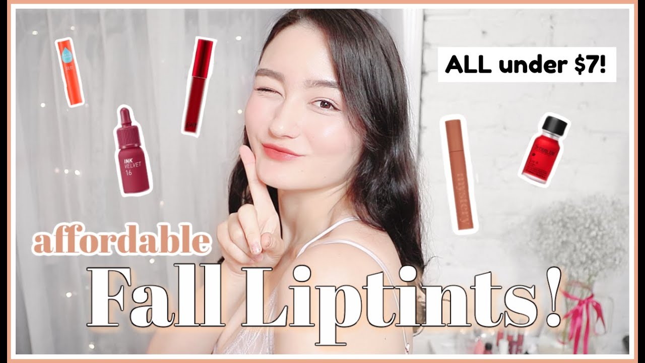 The Best Affordable Korean Lip Tints for Fall 2020! All under $7~ | RIKA