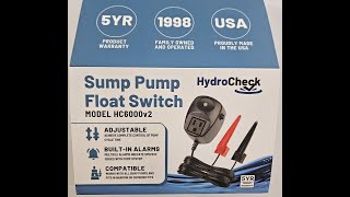 270 Installing Hydro Check HC6000v2 Sump Pump Switch Wealth