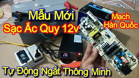 🇻🇳 Mẫu Mới 🇻🇳 Sạc Ắc Quy 12v Tự Động Ngắt, Sạc Thông Minh 3 Giai Đoạn - Shop Solar