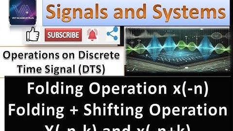 Lecture -7 :Operations on Discrete Time Signal | Folding |Time Reversal| Folding + Shifting