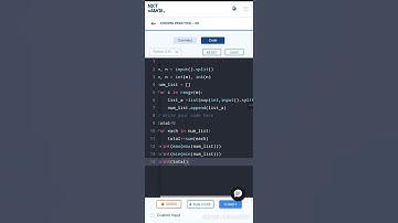 Maximum, Minimum and Sum of Matrix using Python CCBP Nxtwave #coding #python #pythonprogramming #net
