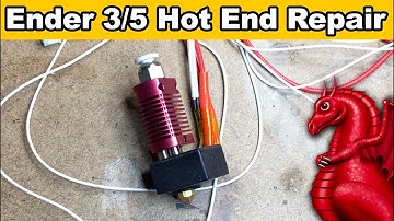 How to replace the thermistor and heater cartridge on a Creality hot end.