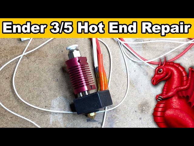 How to replace the thermistor and heater cartridge on a Creality
