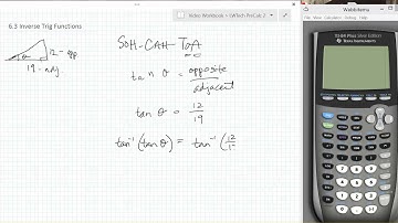6.3.3 Using Inverse Trig Functions to Solve Triangle Problems