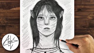 How to Draw KIRI | Avatar 2 Drawing Tutorial (step by step)