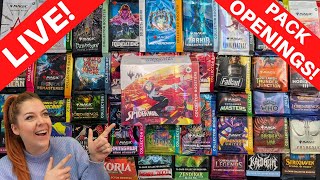 🔴LIVE! MTG Rip &amp; Ship w/ Queen Honey | Spider-Man, FIN &amp; A Wide Variety of Collector Packs | 10/1