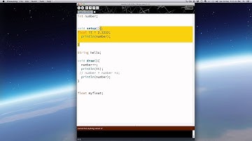 Programming Concepts: Processing Basics - Variables