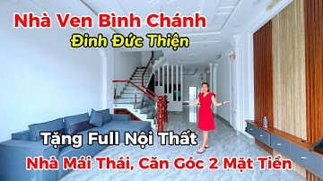 Nhà Ven Bình Chánh 5x20m, Tặng hết Nội Thất, ra Đinh Đức Thiện 100m, giá Còn Thương Lượng