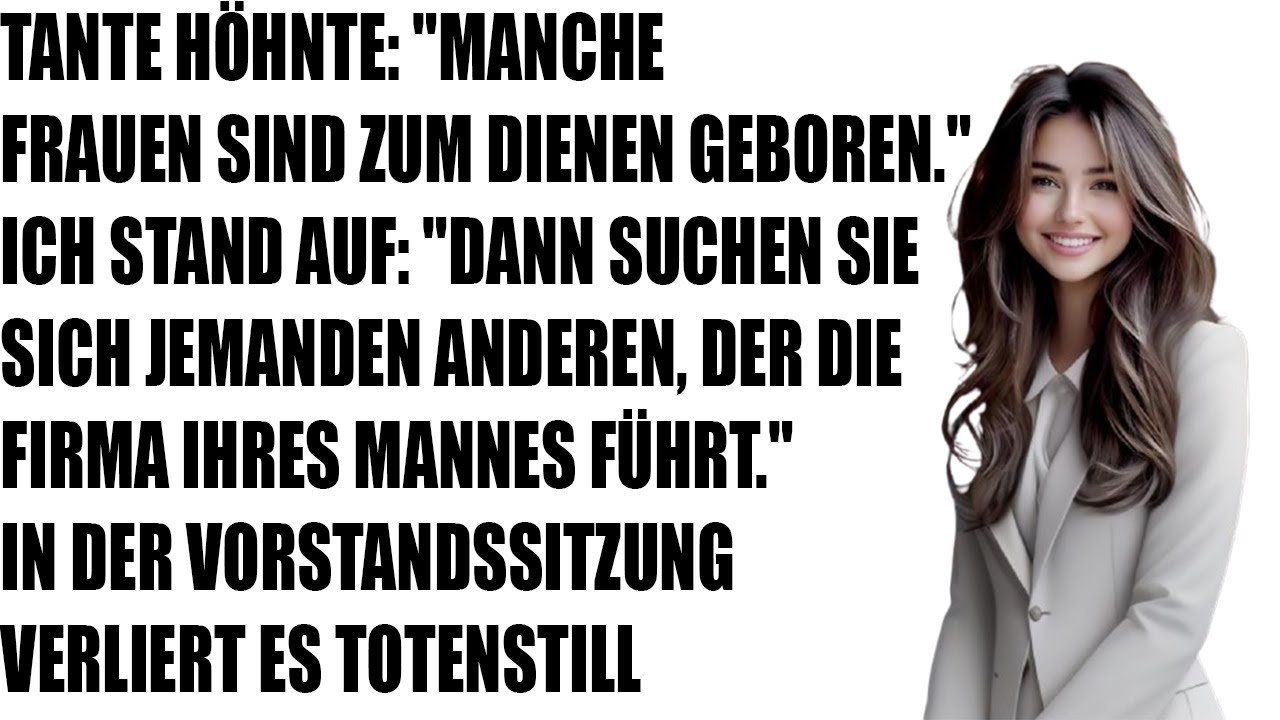 Meine Tante spottete: „Frauen sind zum Dienen geboren“ – doch dann änderte sich alles