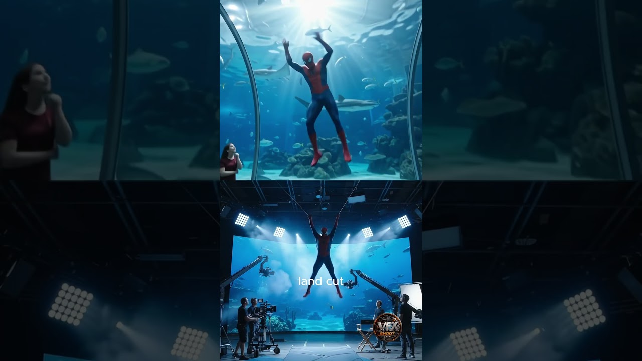 🎬 MOVIE vs REALITY — UNDERWATER GLASS TUNNEL RESCUE