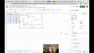 Graphing x-t and v-t in google sheets