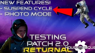 Returnal Patch 2.0 Update Test! Suspend Cycle Feature, Photo Mode, & Fixes! We Can Save Our Runs!