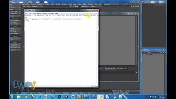 LWPy -  An Intro to Python for LightWave® Part 1: Introduction