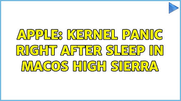 Apple: Kernel Panic right after sleep in macOS High Sierra