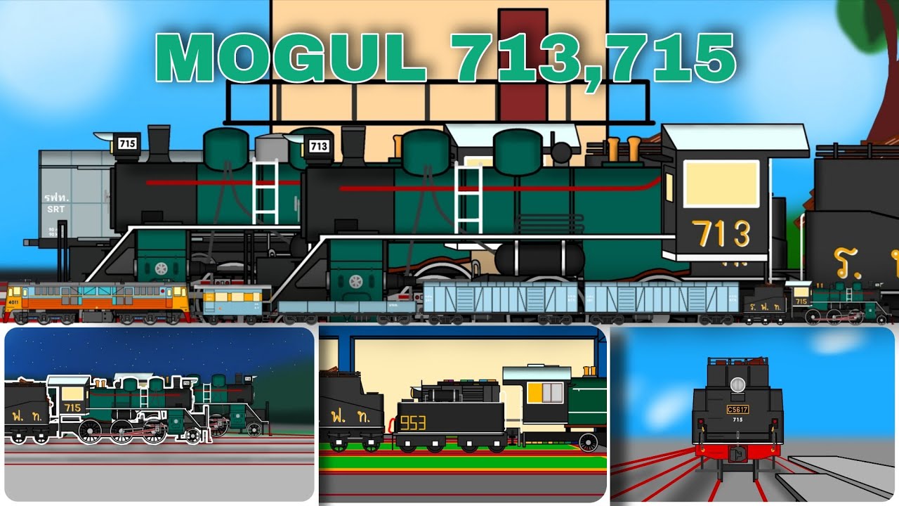 รถจักรไอน้ำไทย Galaxy express 901: Mogul 713 / 715(C56) งานสะพานข้ามแม่น้ำแคว / River Kwai Bridge