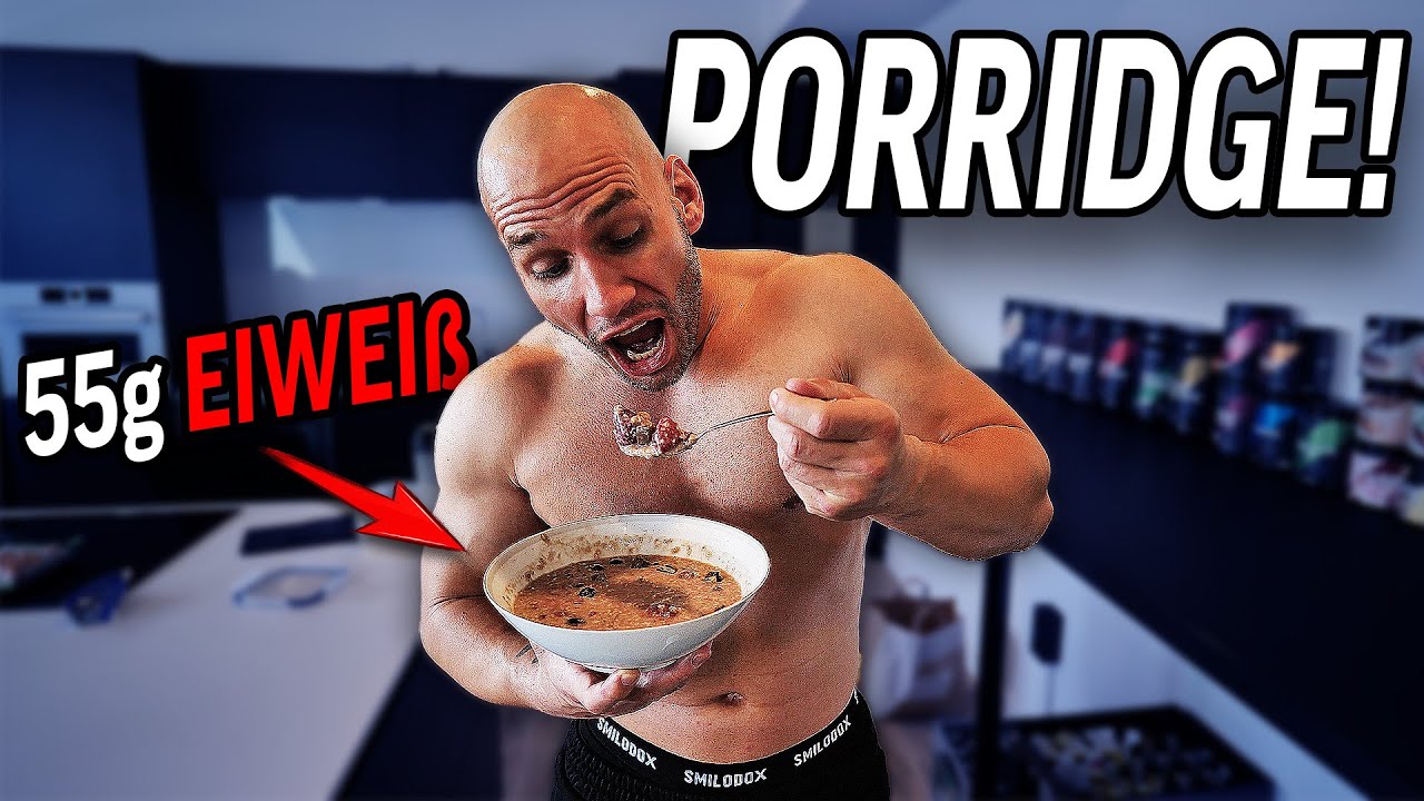 55g Eiweiss Porridge: PROTEINE BOMBE - Flying Uwe