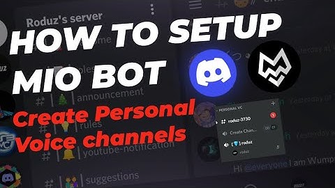 How to setup Mio bot Discord very easily on your Discord server | Create personal Voice channels