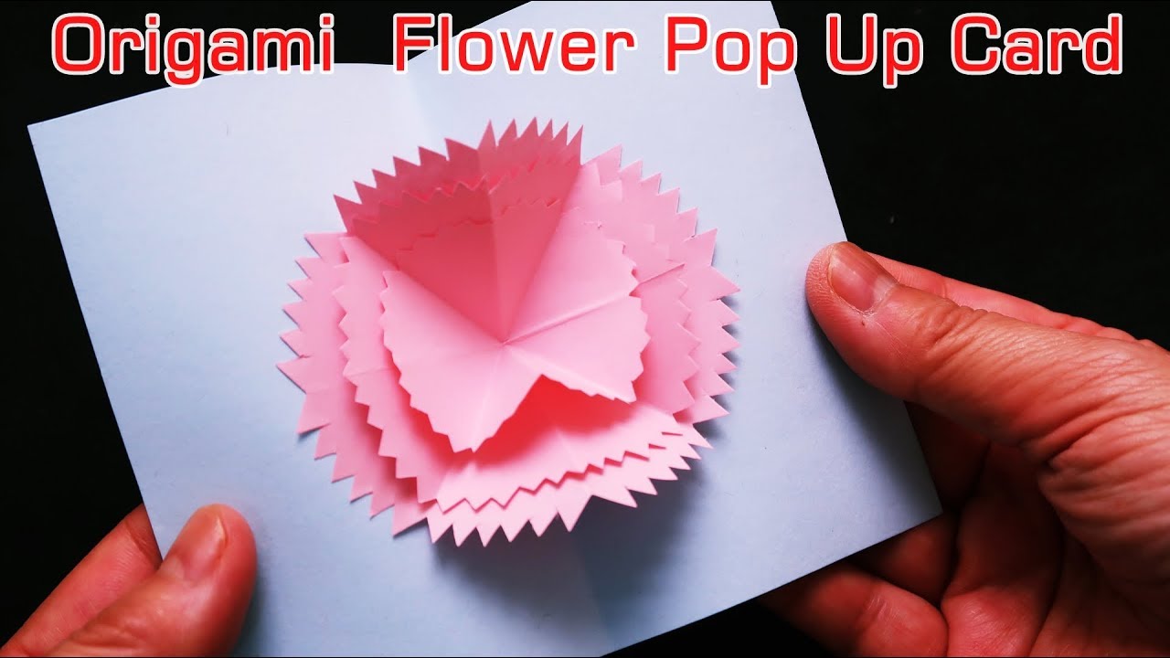 折り紙 母の日 カーネーション ポップアップカード 簡単な作り方 Diy Pop Up Card Origami Paper Craft Easy Tutorial Youtube