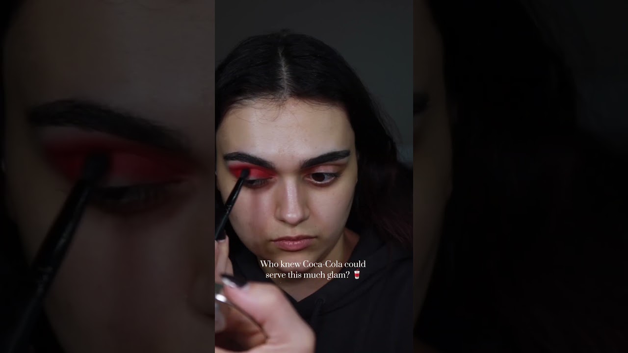 Creating a bold, bubbly look with the Coca-Cola x Glamlite original palette 🥤 