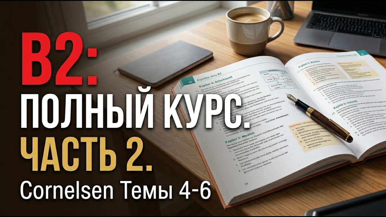 Ускоренный B2: Немецкий за 3 Часа! (Выжимка Cornelsen, Темы 4-6) 🚀