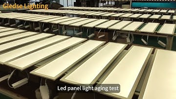 Led panel light aging test video🧐