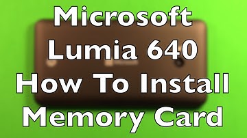 Microsoft Lumia 640 How To Install Micro SD Memory Card