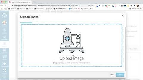 Embedding an image in discussion in Canvas