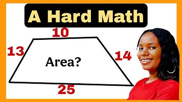 A Nice geometry math question| find the area of the trapezium. 