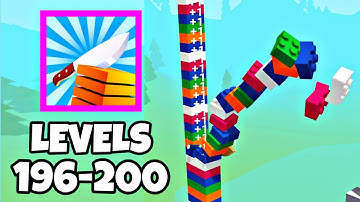 Slice it all 🔪🍫🍫 All Levels Gameplay Android iOS New Update 196-200