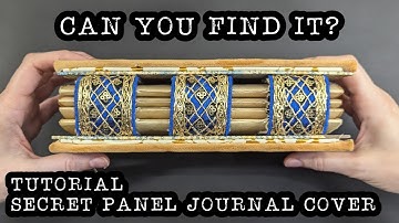 Secret Panel Junk Journal Cover with Open Spine Binding | Junk Journal Tutorial | Junk Journal Idea