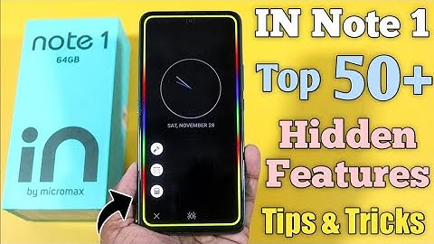 Micromax IN Note 1 Top 50+ Hidden Features || Micromax In Note 1 Tips & Tricks in Hindi