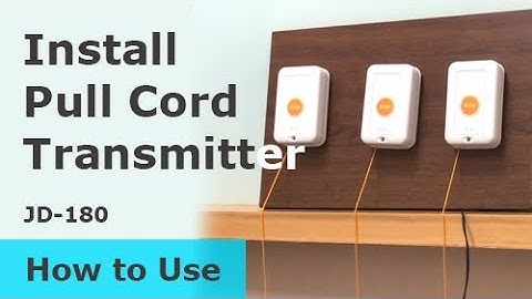 【How to Use】Install the Pull Cord Transmitter 【JD-180】【Gold Apollo 金阿波羅】