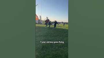 7 year-old boy goes flying ￼