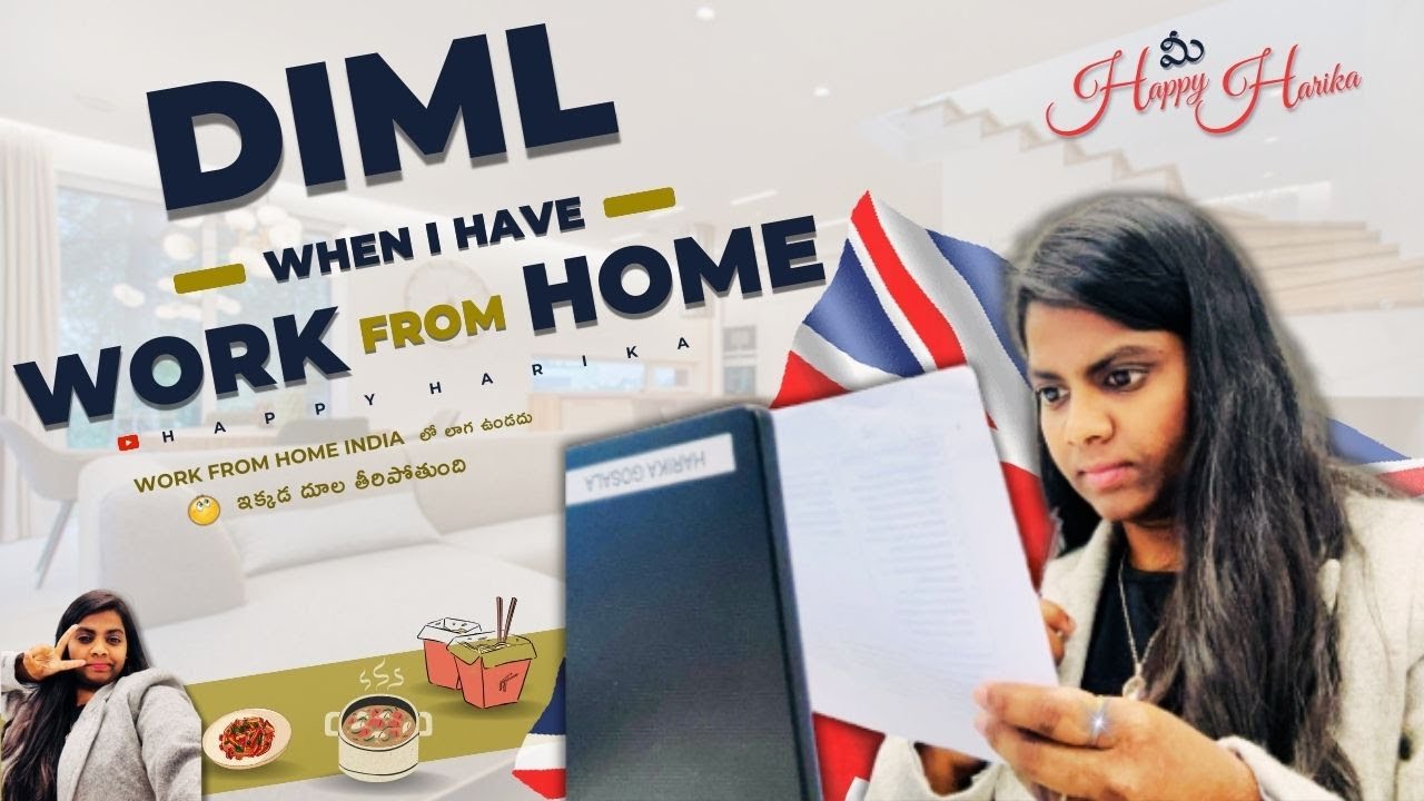 DIML During WFH With Happy Harika UK Full Time Jobs UK Telugu Vlogs diml-during-wfh-with-happy-harika-uk-full-time-jobs-uk-telugu-vlogs