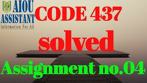 aiou solved assignment code 437 || aiou BA solved assignment autumn 2021
