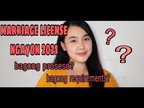 Video: Ano ang kailangan mong dalhin para makuha ang iyong marriage license?