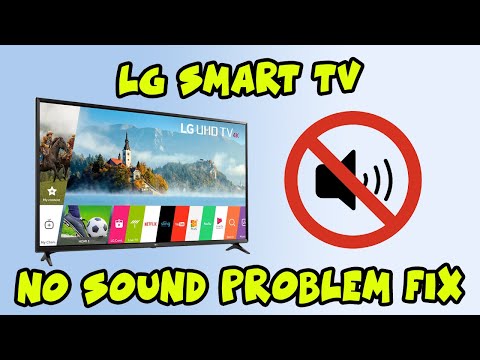 LG Smart TV No Sound Problem Fix