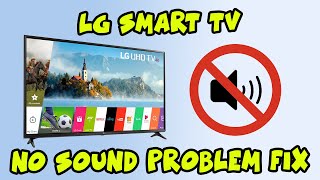 LG Smart TV No Sound Problem Fix Resimi