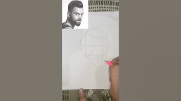 HOW TO DRAW VIRAT KOHLI USING LOOMIS METHOD | #loomismethod #artshorts