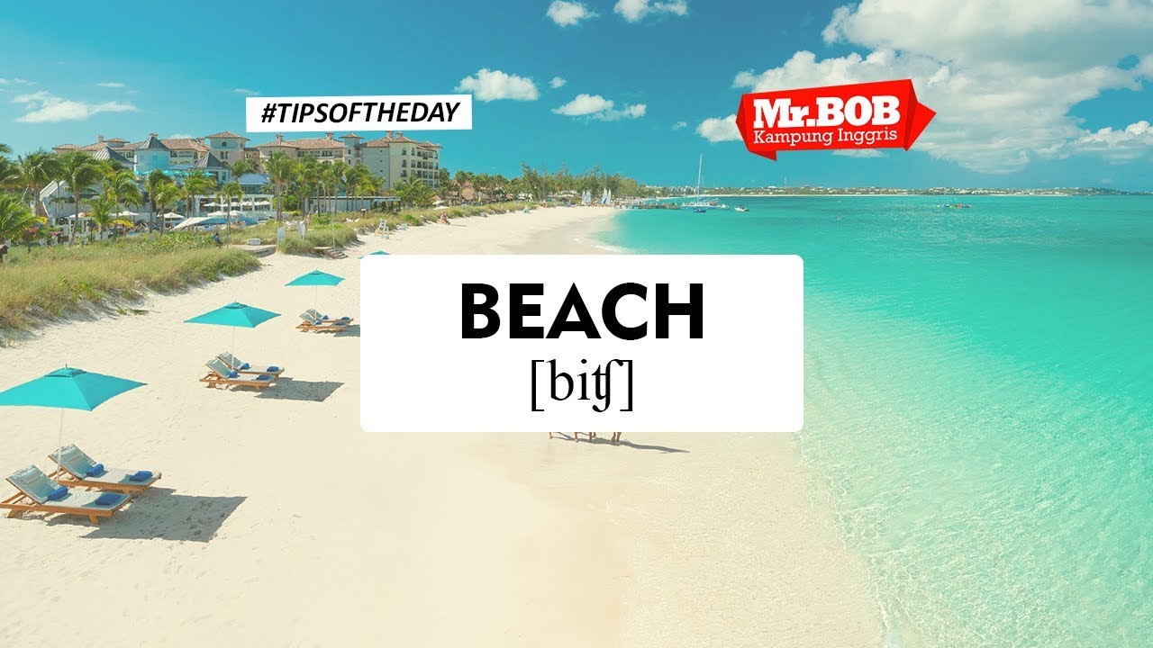 Vocab Bahasa Inggris Tentang Pantai (Vocabulay of BEACH) TIPS SERU MR