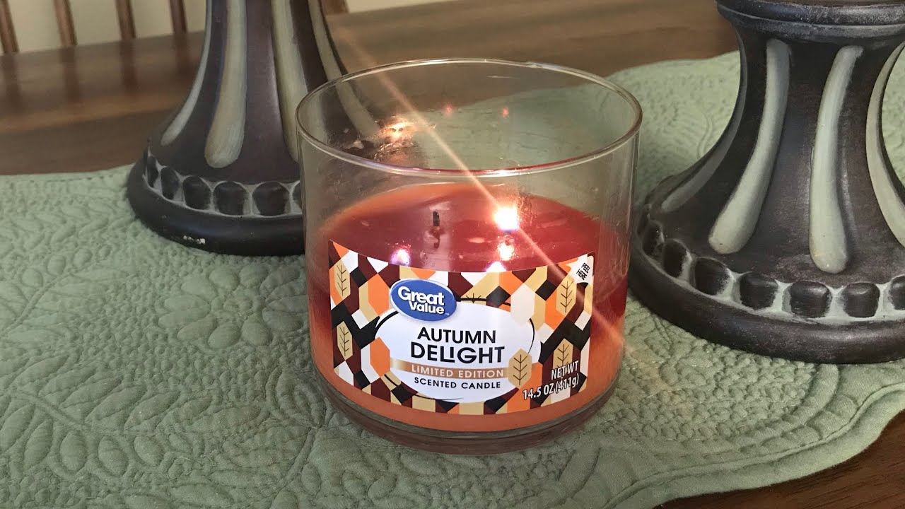 Candle Review Walmart Great Value Autumn Delight Youtube