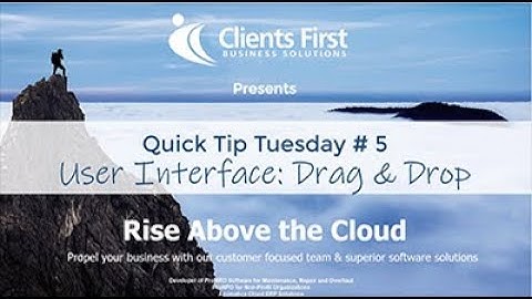 Acumatica Cloud ERP Tip 5: User Interface Drag and Drop
