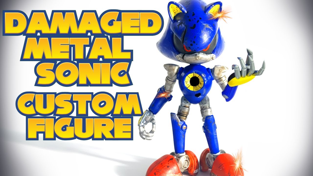 Повреждённая в бою металлическая фигурка Соника! Кастомная фигурка Джеккса