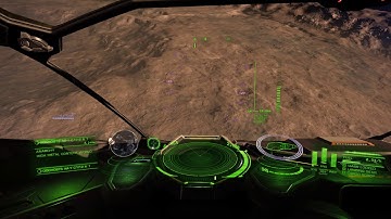 Elite:Dangerous - Planetary landing and takeoff.
