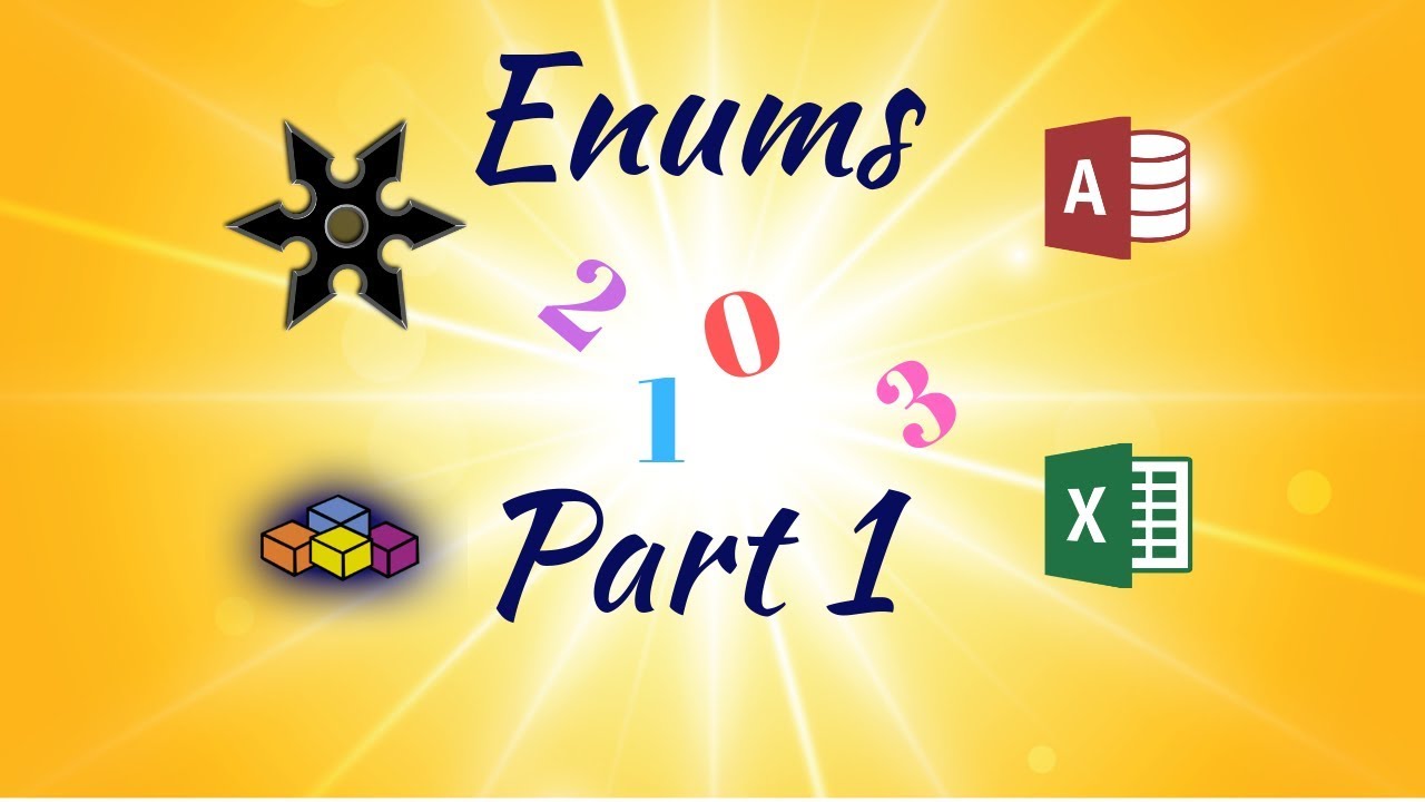 New Update Understanding VBA Code: Enumerations Part 1