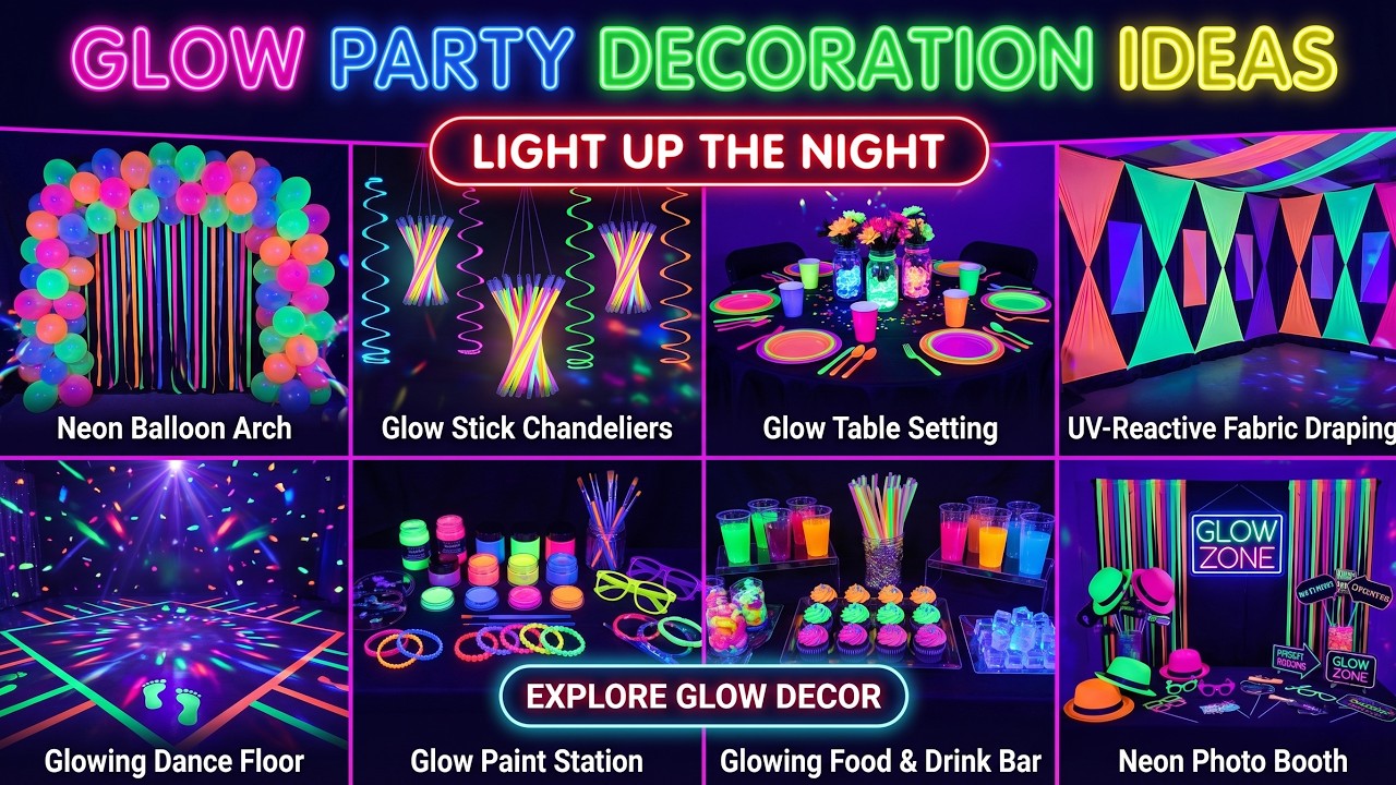 Glow Party Decoration Ideas That Light Up Any Space
